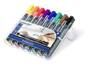 Staedtler Marker Lumocolor Perm schräg 2-5mm sortiert (8)